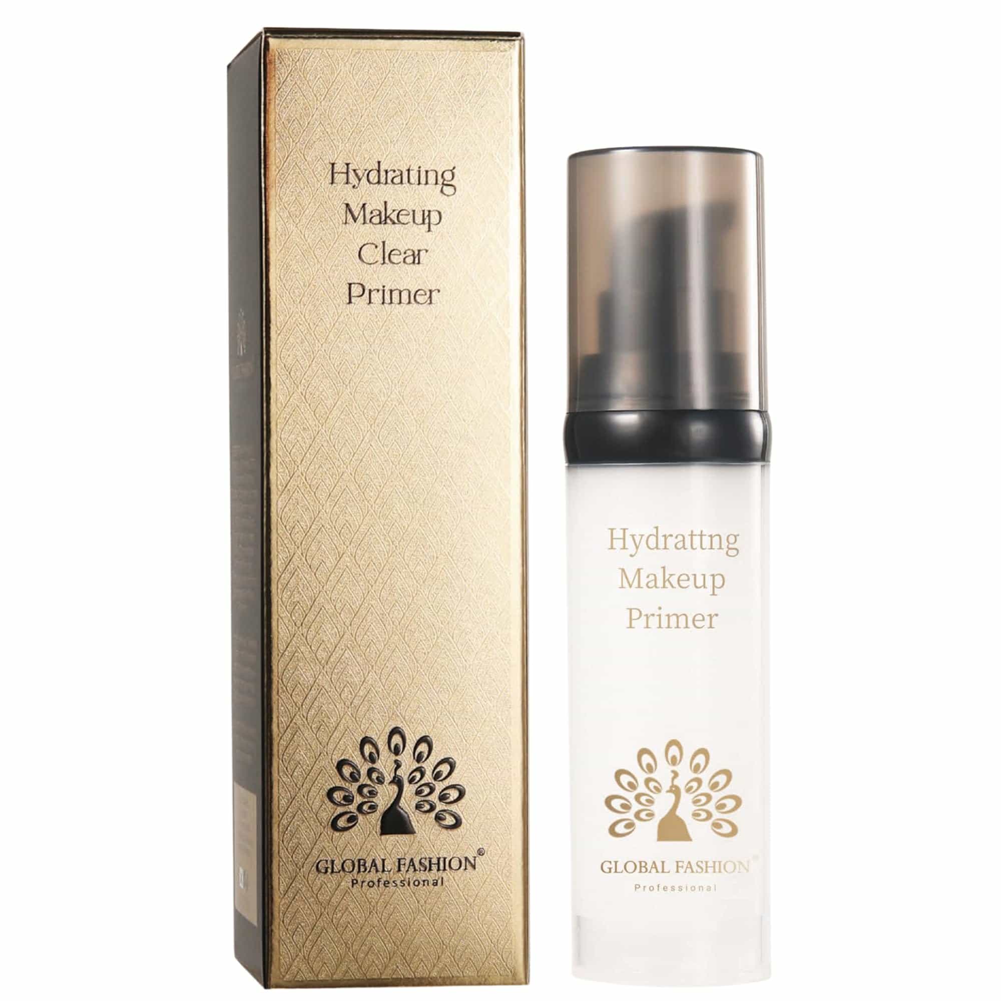 Global Fashion Hydrating Makeup Primer – Gel Face Primer with Niacinamide & Hyaluronic Acid, Pore Blur, 24 h Hydration, Airless Pump, Korean Base for Flawless, Longwear Makeup (Cle)