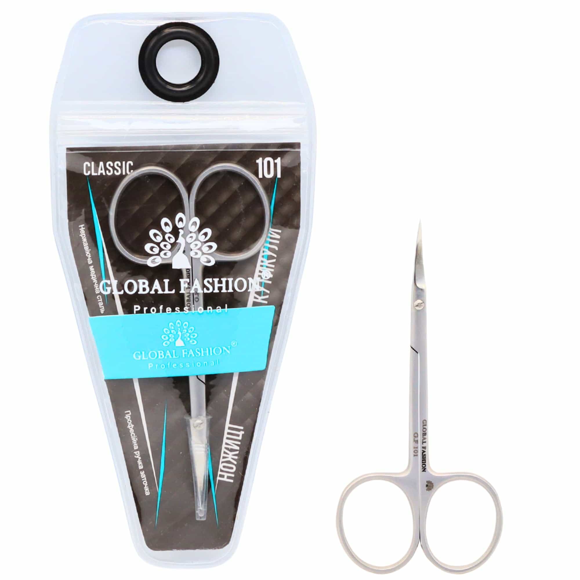 Global Fashion Cuticle Scissors – Hand Sharpened, Medical Stainless Steel, Precision Blades for Nail & Cuticle Trimming, Rust-Resistant Manicure Tool for Home & Salon Use (Classic)