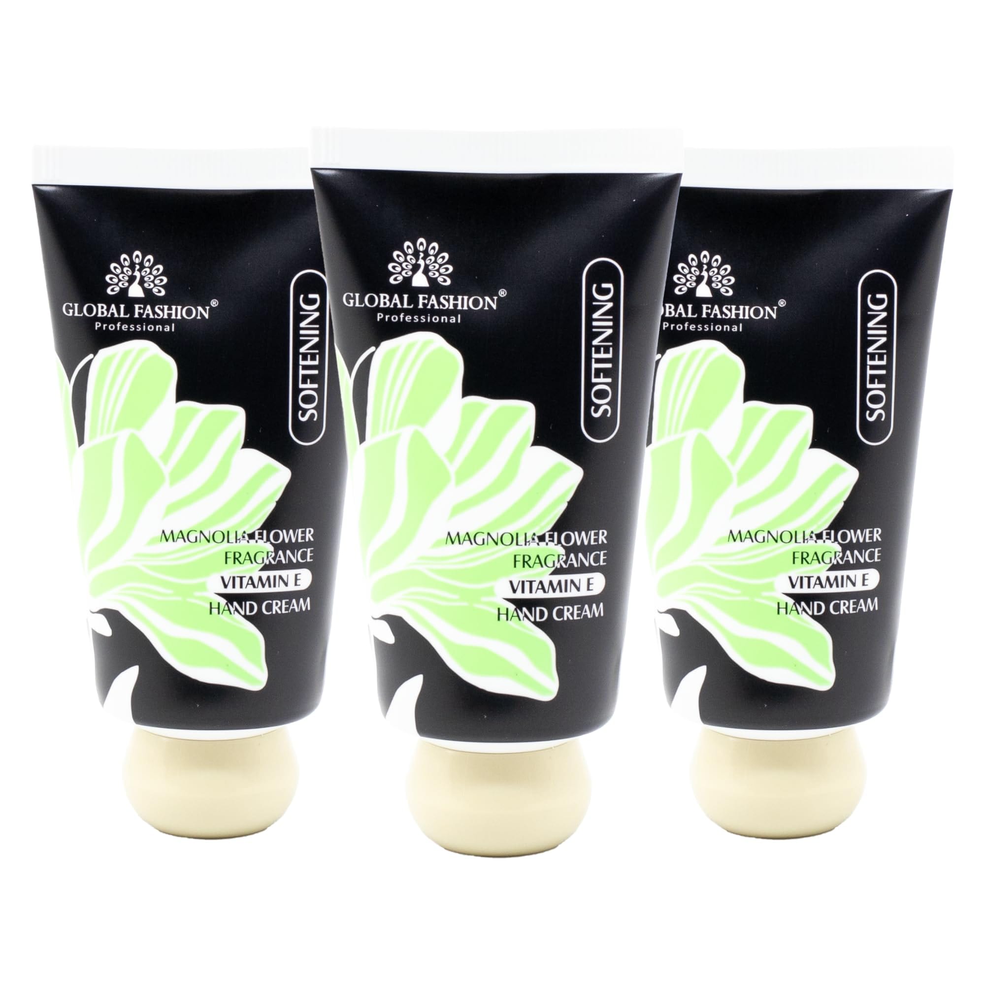 Vitamin E Hand Cream Set, 48H Deep Moisture & Fast Absorbing, Trio Fragrances (Cherry Blossom, Gardenia, Magnolia), Non-Greasy Formula for Soft Hands, 30g Travel Size (Magnolia Flo)