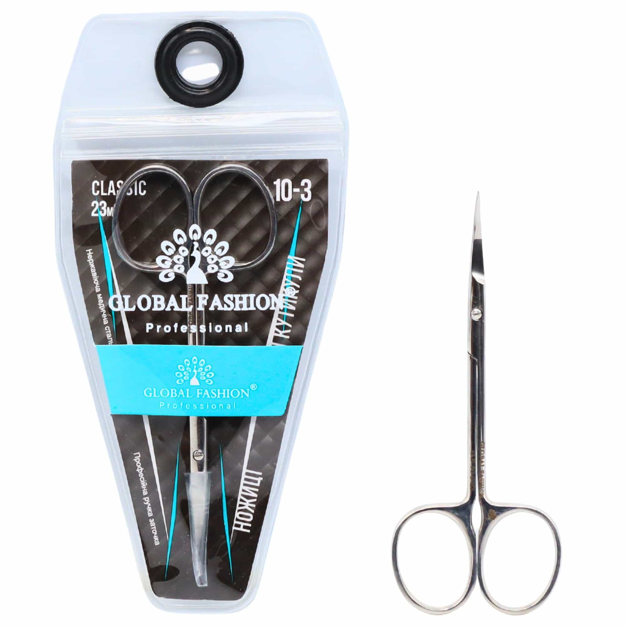 Global Fashion Cuticle Scissors – Hand Sharpened, Medical Stainless Steel, Precision Blades for Nail & Cuticle Trimming, Rust-Resistant Manicure Tool for Home & Salon Use (Classic)