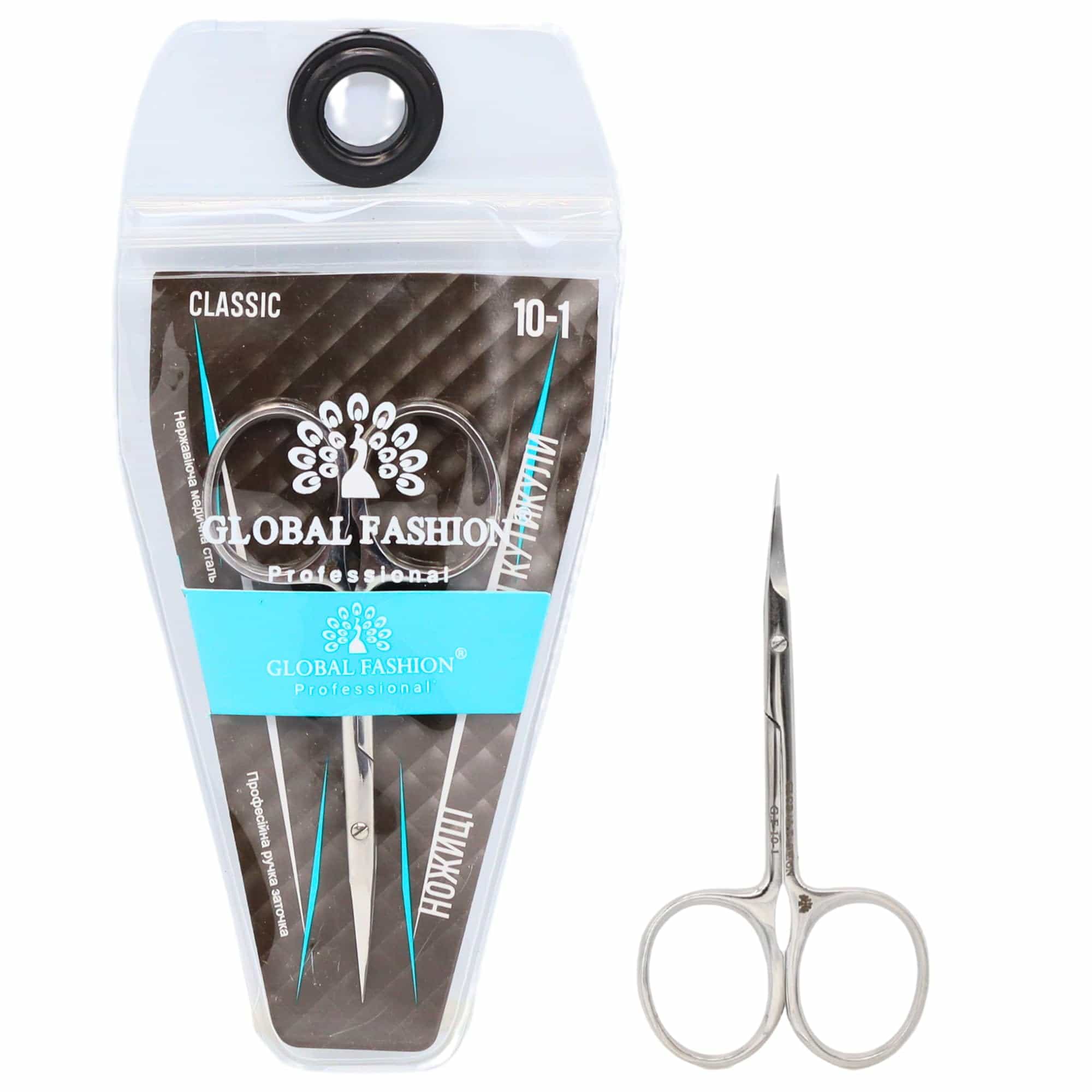 Global Fashion Cuticle Scissors – Hand Sharpened, Medical Stainless Steel, Precision Blades for Nail & Cuticle Trimming, Rust-Resistant Manicure Tool for Home & Salon Use (Classic)