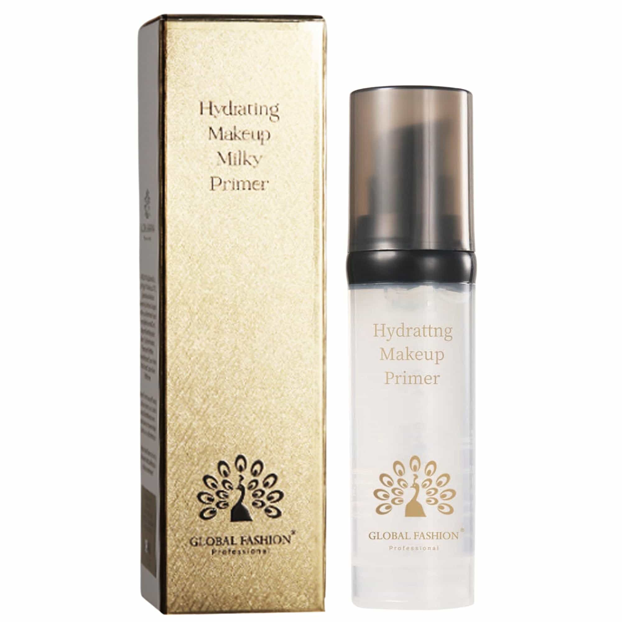 Global Fashion Hydrating Makeup Primer – Gel Face Primer with Niacinamide & Hyaluronic Acid, Pore Blur, 24 h Hydration, Airless Pump, Korean Base for Flawless, Longwear Makeup (Mil)