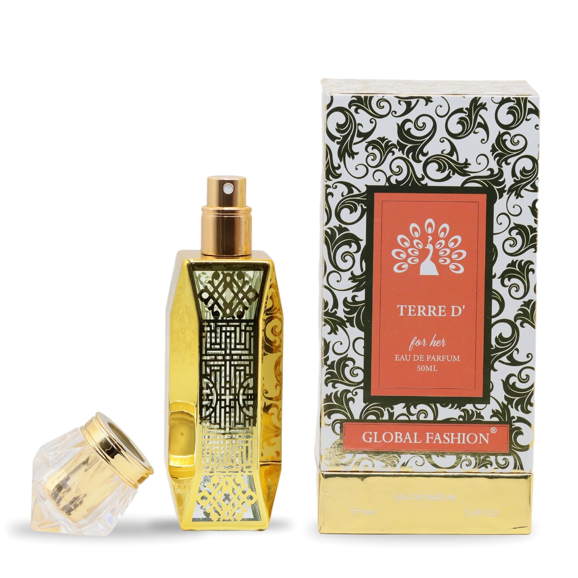 Global Fashion Elegant Bloom Eau de Parfum for Women 50ml - Floral & Oriental, Long-Lasting Daily Fragrance, 50ml EDP Perfume, Gift-Ready Scent for Her, Ideal for All Occasions (Te)