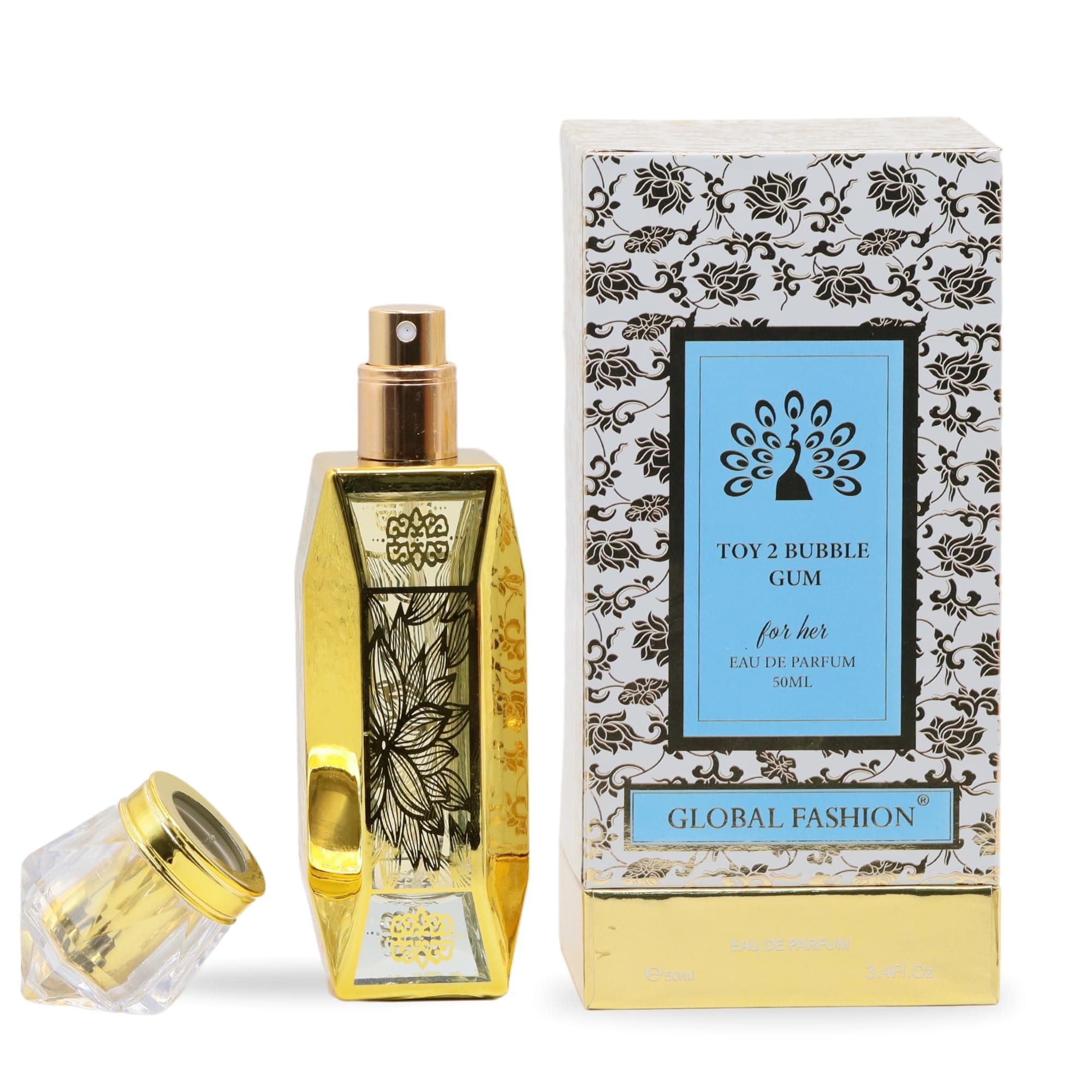 Global Fashion Elegant Bloom Eau de Parfum for Women 50ml - Floral & Oriental, Long-Lasting Daily Fragrance, 50ml EDP Perfume, Gift-Ready Scent for Her, Ideal for All Occasions (To)