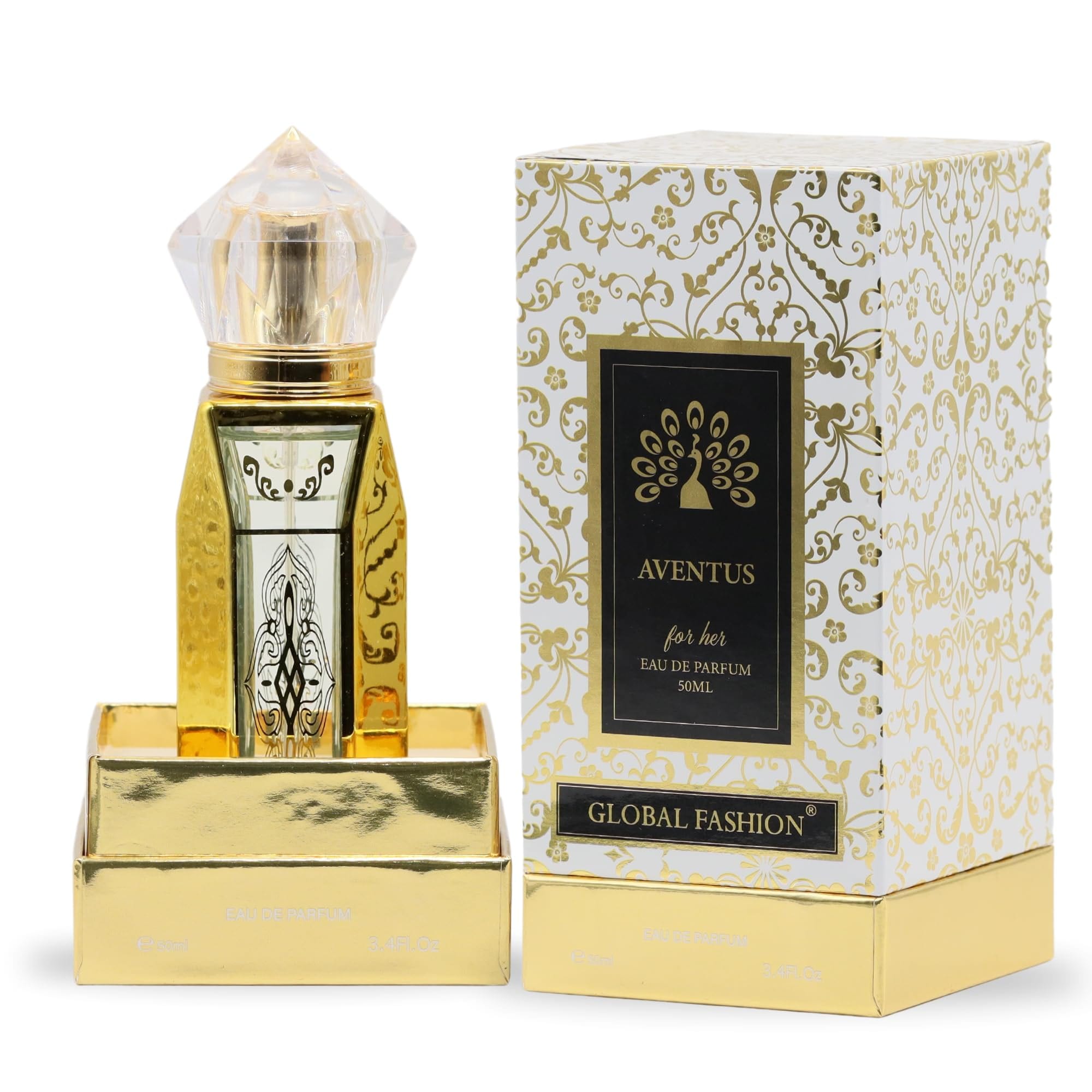 Global Fashion Elegant Bloom Eau de Parfum for Women 50ml - Floral & Oriental, Long-Lasting Daily Fragrance, 50ml EDP Perfume, Gift-Ready Scent for Her, Ideal for All Occasions (Av)