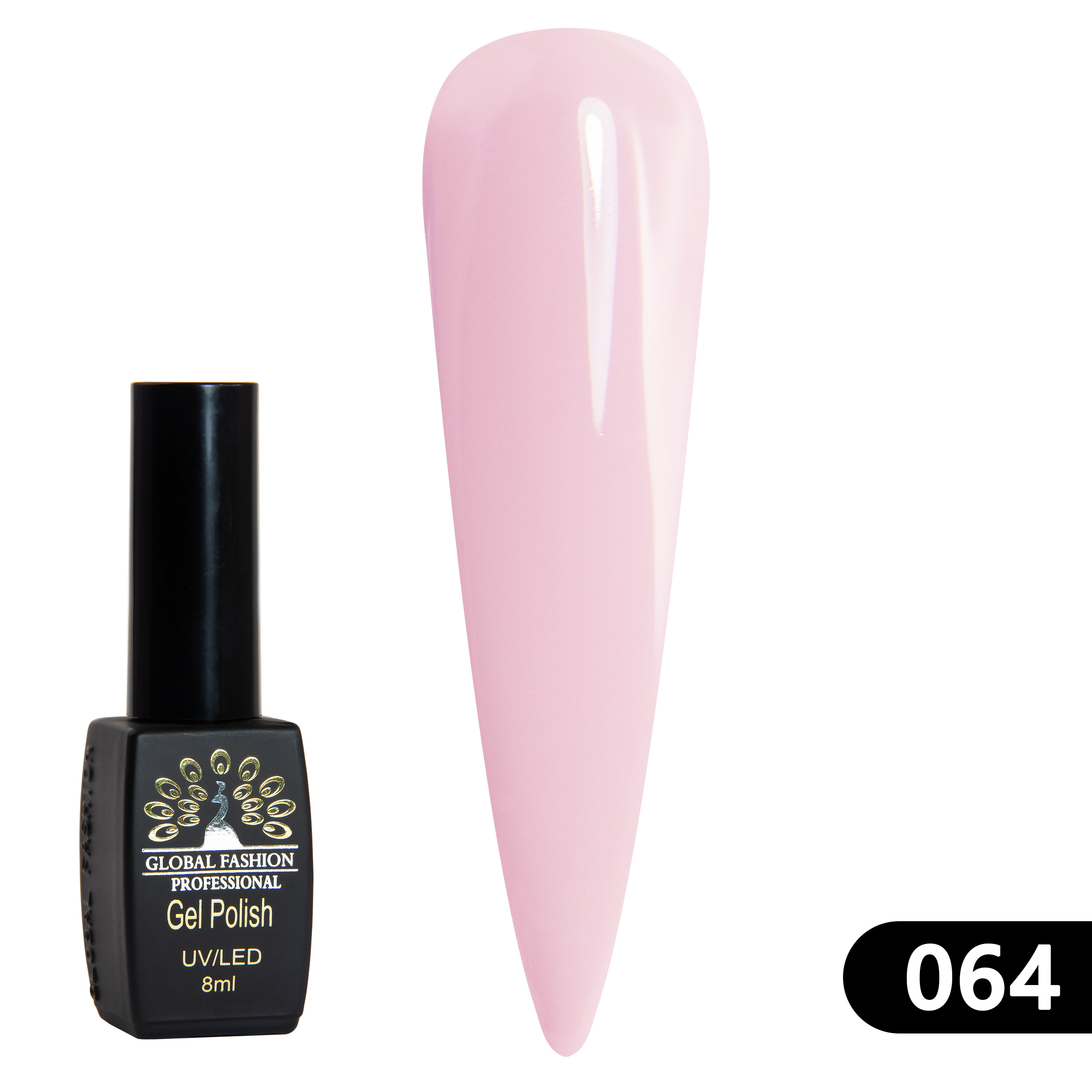 Gel polish BLACK ELITE 064, Global Fashion 8 ml