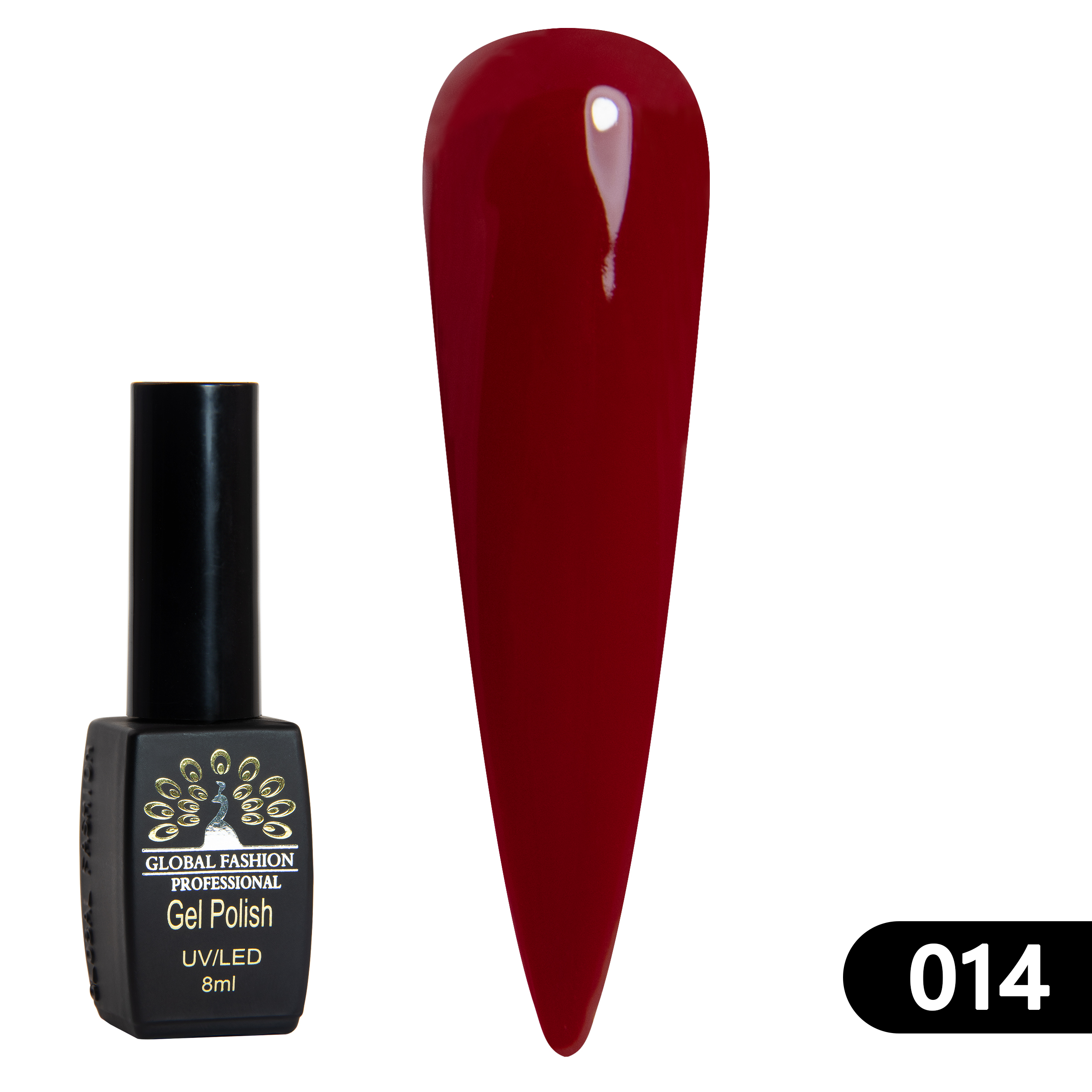 Gel polish BLACK ELITE 014, Global Fashion 8 ml