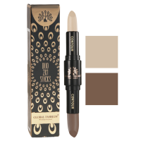 2-in-1 Contour & Highlight Stick – GC02 - Vanilla + Roman Coffee