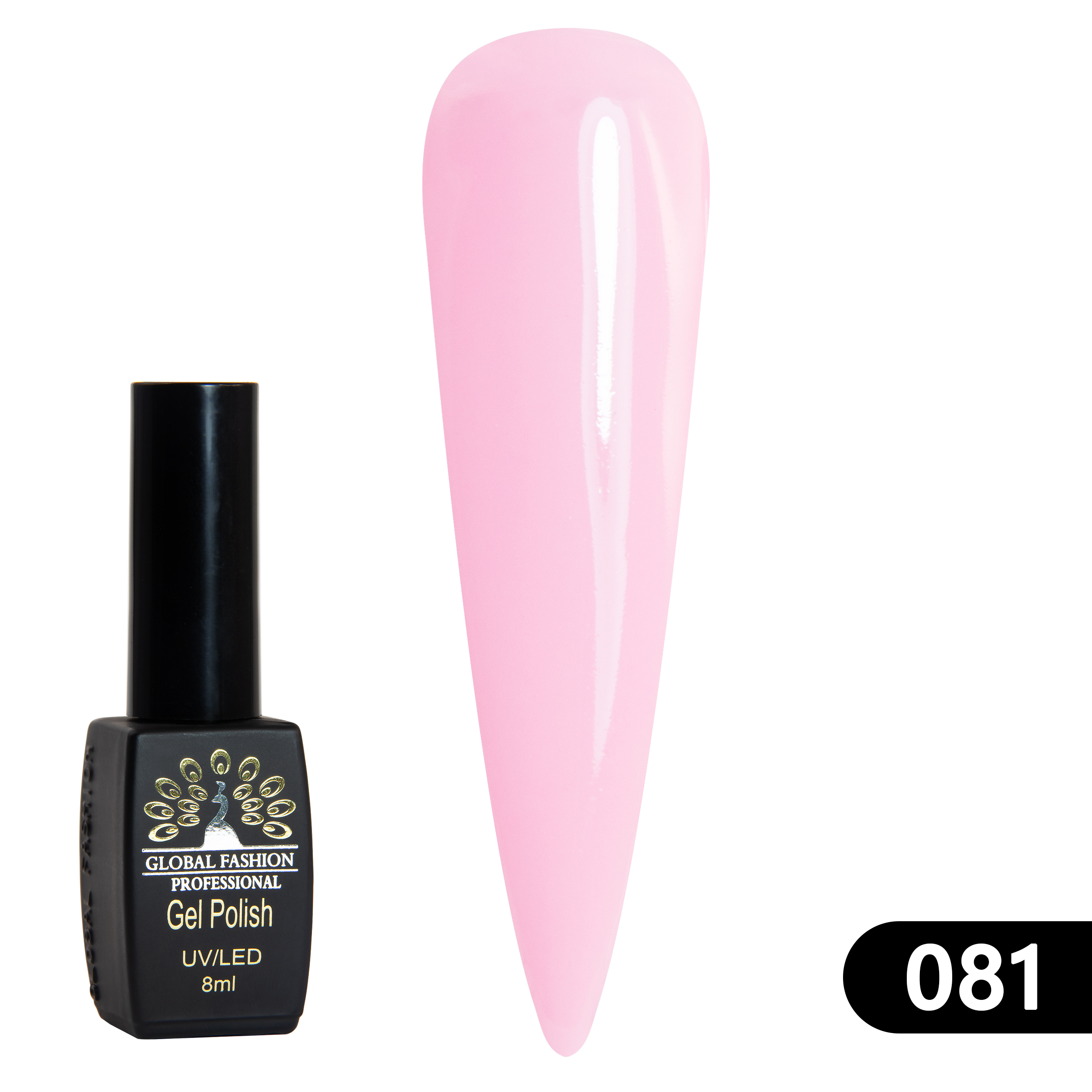 Gel polish BLACK ELITE 081, Global Fashion 8 ml