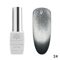Gel polish cat eye 3D Snow White 24