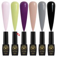 Black Elite Gel Nail Polish Set 6x8ml – UV/LED | Muted Chic