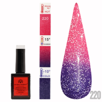 Gel polish Thermo, Temperature Color Change Disco 15 ml, 220