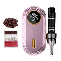 ZF433 Cordless Nail Drill 35000 RPM LCD | Rose Gold