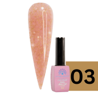 Rubber base Chrome Flake Global Fashion 8 ml, 03