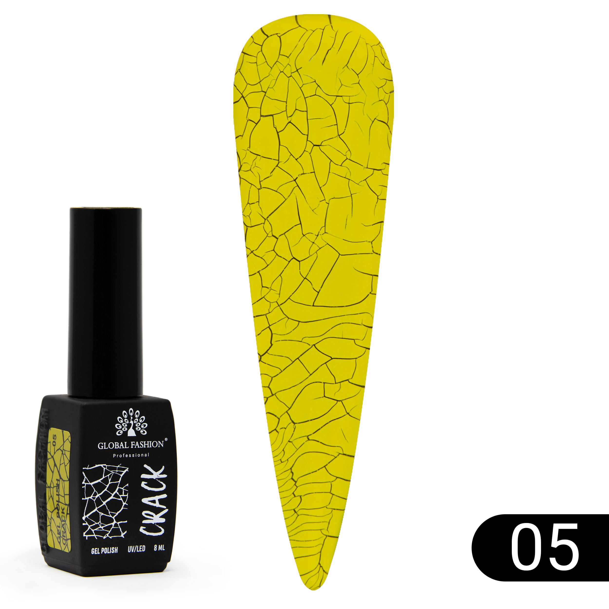 Gel polish "CRACK" cracking, craquelure effect, 8 ml, No. 05