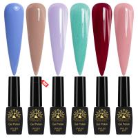 Black Elite Gel Nail Polish Set 6x8ml – UV/LED | Rosewood Muse