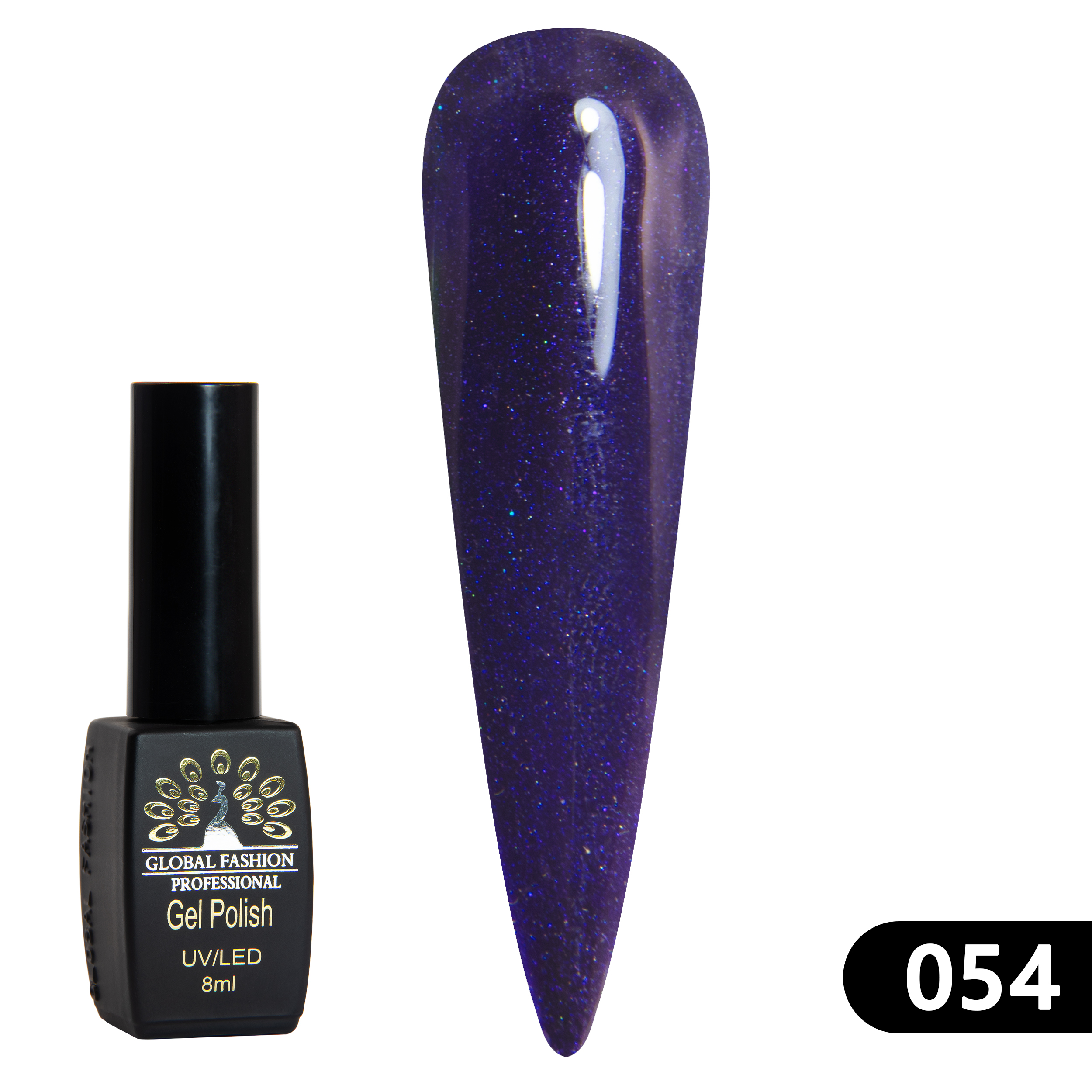 Gel polish BLACK ELITE 055, Global Fashion 8 ml
