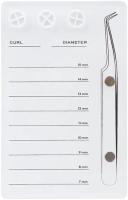 Premium Acrylic Eyelash Extension Eye Lash Pallet Tool | White