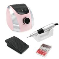 Professional 35K RPM Electric Nail Drill Kit | Gel & Acrylic Manicure Machine M13 (Pink)
