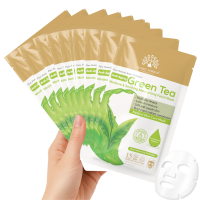 Korean Green Tea Collagen Facial Sheet Mask Pack of 10