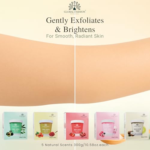 Global Fashion Body Scrub 300g – Collagen Exfoliating | Coconut & Lemon Body Scrub Natural Exfoliating Moisturizing | مقشر الجسم
Global Fashion Body Scrub 300g – Collagen Exfoliating | Coconut & Lemon Skin Exfoliator Brightening Scrub | سكراب الجسم