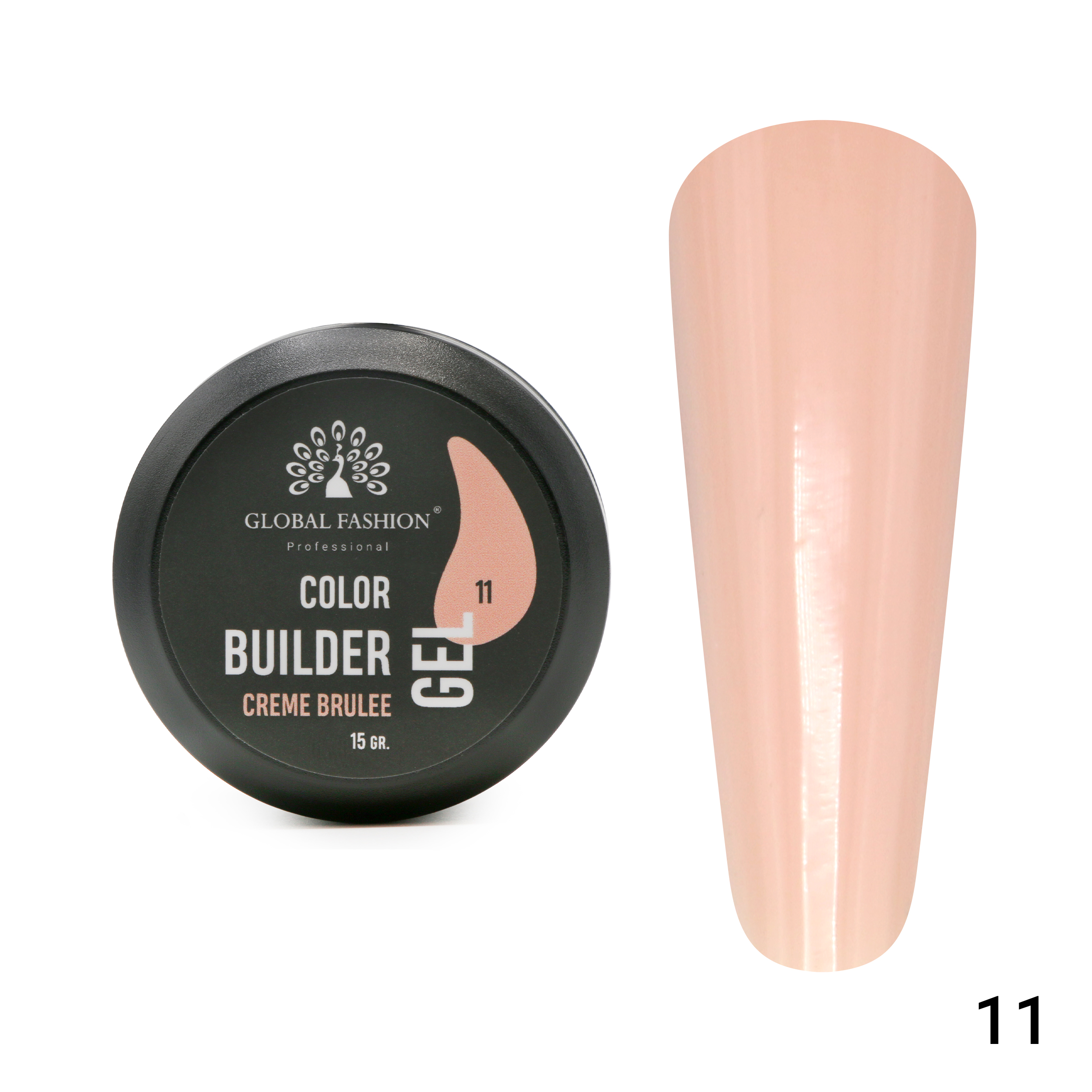 Color Builder Gel - Nail Modeling Gel 15g  | 11- Creme Brulee