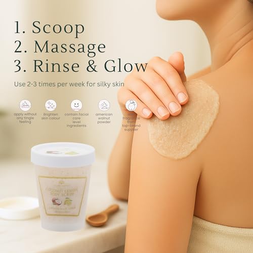 Global Fashion Body Scrub 300g – Collagen Exfoliating | Coconut & Lemon Body Scrub Natural Exfoliating Moisturizing | مقشر الجسم
Global Fashion Body Scrub 300g – Collagen Exfoliating | Coconut & Lemon Skin Exfoliator Brightening Scrub | سكراب الجسم
