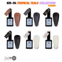 Tropical Teals Gel Nail Polish Collection | 109–114 Tropical Teals 6p