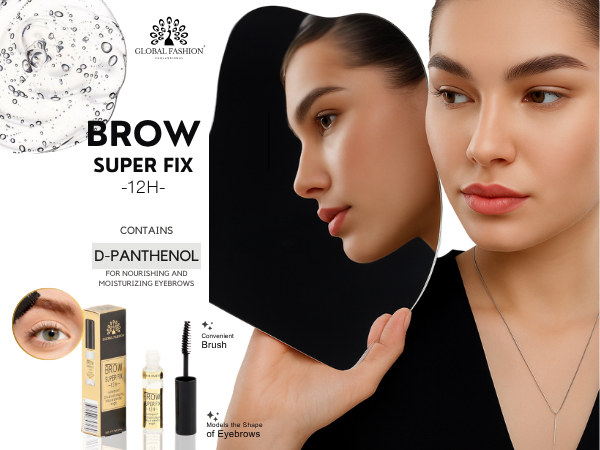 Global Fashion clear eyebrow gel waterproof 12H hold جل حواجب شفاف