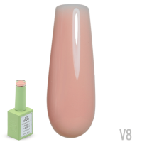 French Rubber Base Coat for Gel Manicure | Long-Lasting, 15ml | V8