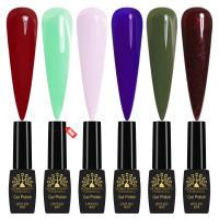 Black Elite Gel Nail Polish Set 6x8ml – UV/LED | Velvet Romance