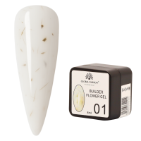 HEMA-Free Builder Flower Gel | Real Dried Petals, Vegan, UV/LED| 8ml (01)