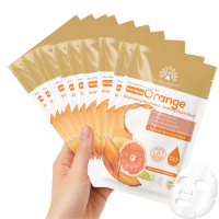Korean Orange Collagen Facial Sheet Mask Pack of 10