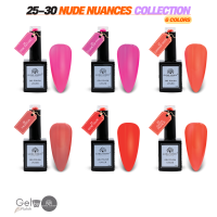 Nude Nuances Gel Nail Polish Collection | 25–30Nude Nuances 6p