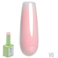 French Rubber Base Coat for Gel Manicure | Long-Lasting, 15ml | V6