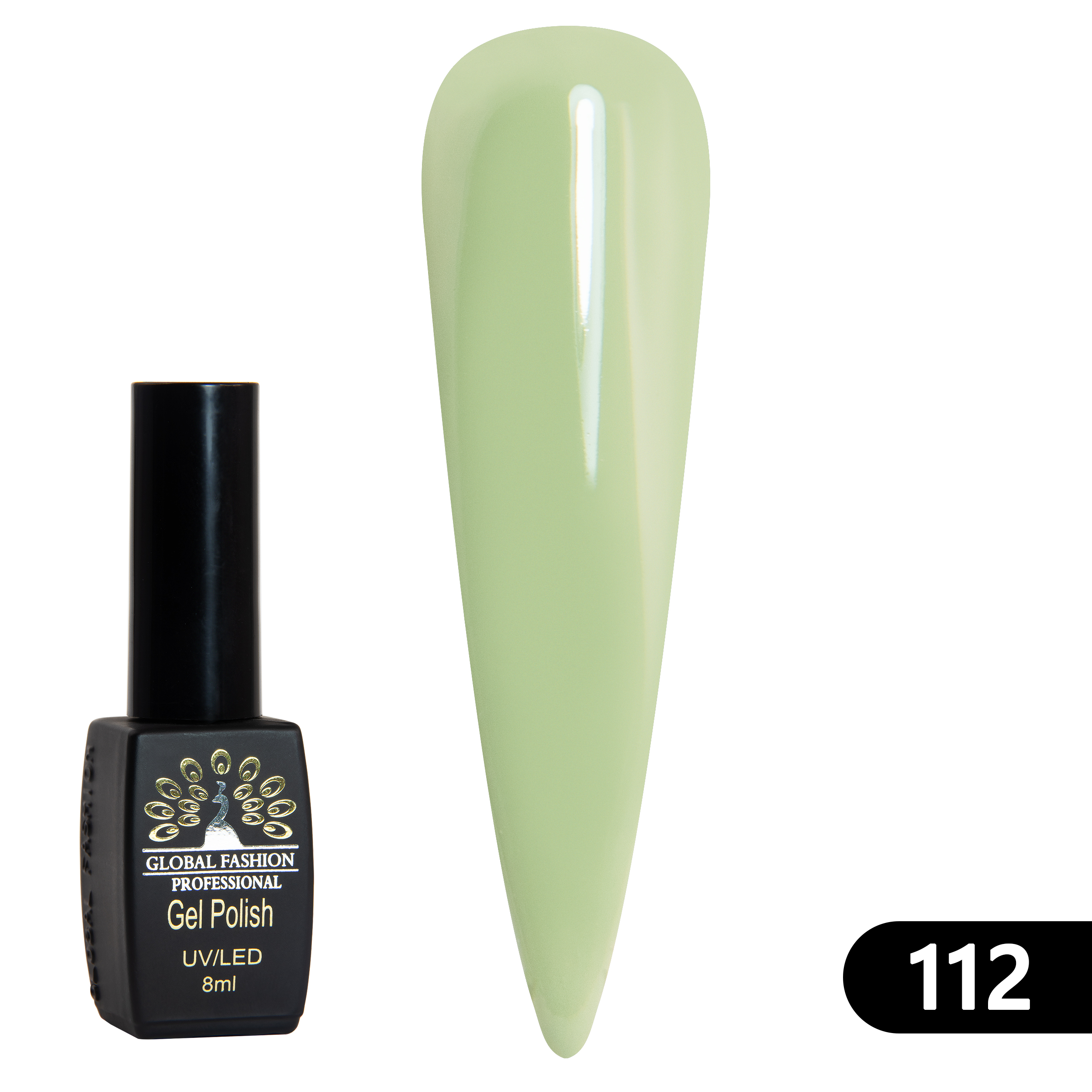 Gel polish BLACK ELITE 112, Global Fashion 8 ml