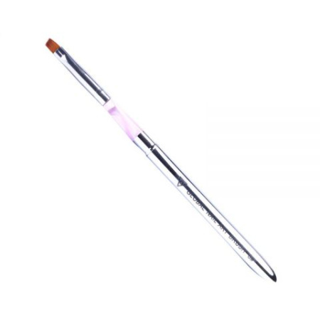 Flat beveled gel brush #6, transformer brush (wholesale 10 pcs.)