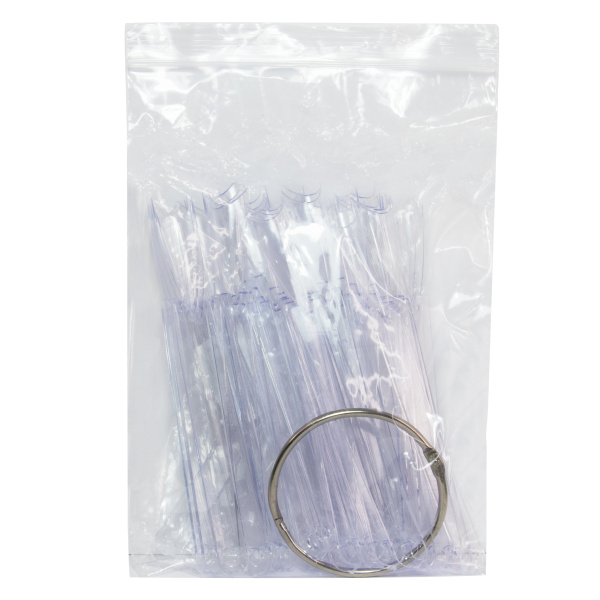 Paint Palette on a Ring, Arched Stiletto Shape, Transparent, 50 pcs