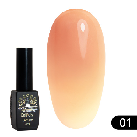 Gel polish thermo from Global Fashion 01, 8 ml