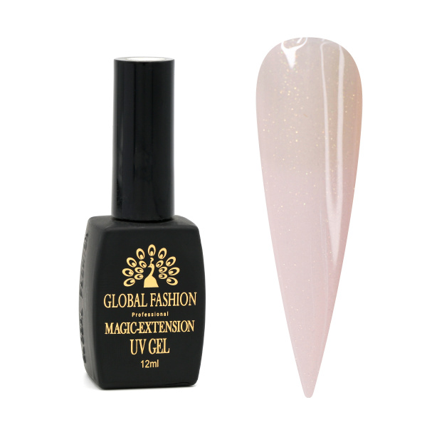 Global Fashion Gel with shimmer Magic-Extension beige, 12 ml No. 4