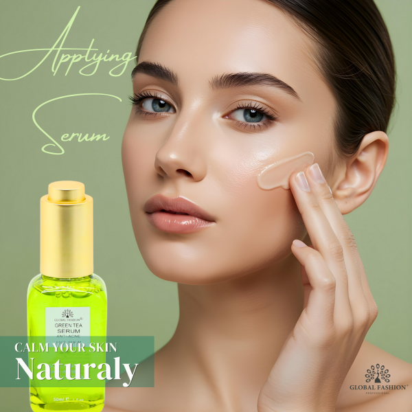 Green Tea Anti-Aging Face Serum 50ml Face Serum Bottle 50ml - Anti Aging Hydrating Skincare Serum UAE GCC | سيروم للوجه