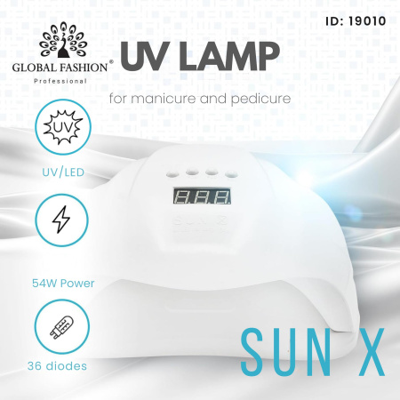 SUN X Professional UV LED Nail Lamp 54W – Fast Curing Gel Nail Dryer

