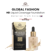 Global Fashion HD foundation close up matte oil control finish كريم اساس لقطة مقربة مطفي