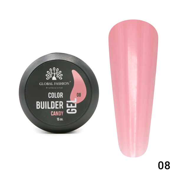 Color Builder Gel - Nail Modeling Gel 15g  | 08 - Candy