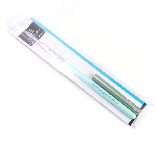 Angled, synthetic gel brush #4, Global Fashion GF-16