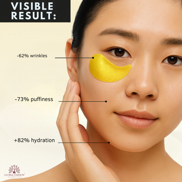 Korean 24K Gold Collagen Under Eye Patches 30 Pairs Under Eye Patches 30 Pairs - Collagen Eye Mask for Dark Circles & Puffiness UAE GCC | ماسك العين بالكولاجين