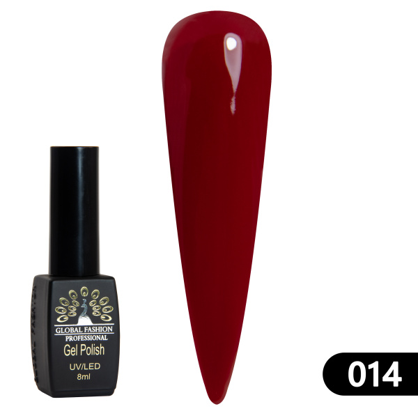 Gel polish BLACK ELITE 014, Global Fashion 8 ml