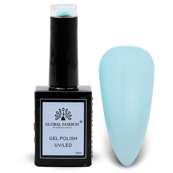 Garden Greens Nail Polish 15ml UV LED | 102-Hint of Blue Glint 1p Mint Blue Gel Nail Polish Bottle 15ml - UV LED Soak Off Nail Color UAE GCC | طلاء أظافر جل