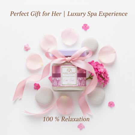Global Fashion Massage Candle – 30 ml Aromatherapy Spa Candle in 21 Scents