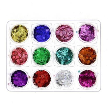 Nail decor, 12 colors